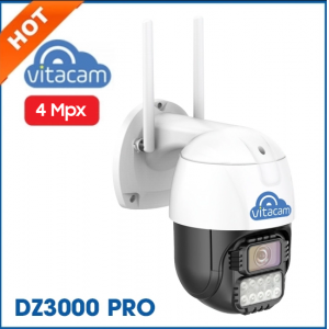 Camera ngoài trời PTZ VITACAM DZ3000 PRO 4Mp ULTRA HD xoay 355 độ