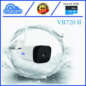 CAMERA IP NGOÀI TRỜI VITACAM VB720II - 1.0MPX HD 720P - CÓ LOA MICRO ĐÀM THOẠI, GHI ÂM, CHỐNG NƯỚC CHẤT LƯỢNG CAO.