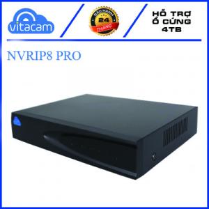 Đầu ghi hình Vitacam Ip PRO  ST 5MPX playback H265 9 kênh - NVRIP8-PRO